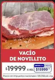 Jumbo Vacío de novillito oferta