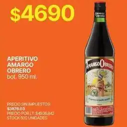 Supermercados Vea Amargo obrero - aperitivo oferta