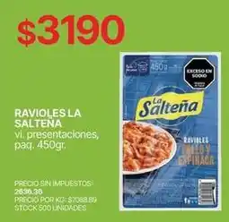 Supermercados Vea La salteña - ravioles oferta