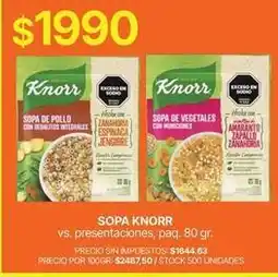 Supermercados Vea Knorr - sopa knorr oferta