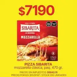 Supermercados Vea Sibarita - pizza mozzarella oferta
