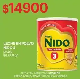 Supermercados Vea Nido - leche en polvo nido 3 crecimiento oferta