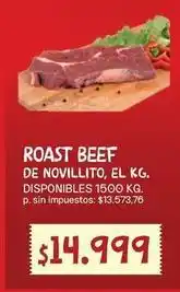 Supermercados Vea Roast beef de novillito oferta