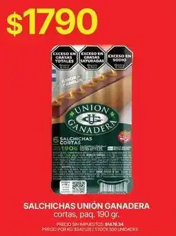 Supermercados Vea Amor - salchichas cortas oferta