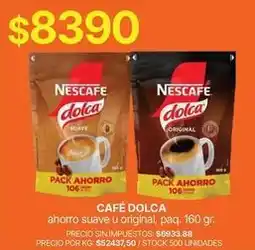 Supermercados Vea Nescafé - café dolca oferta