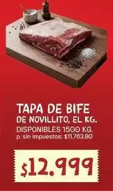 Supermercados Vea Tapa de bife de novillito oferta