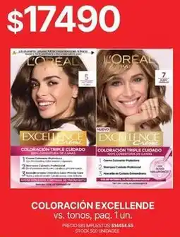 Supermercados Vea L'oréal - coloración excellence oferta