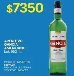 Supermercados Vea Gancia - aperitivo americano oferta