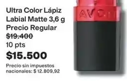 Avon Avon - ultra color lápiz labial matte oferta