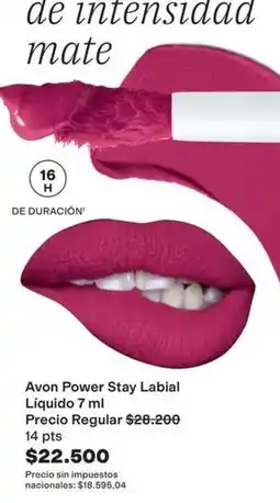 Avon Avon - power stay labial líquido oferta