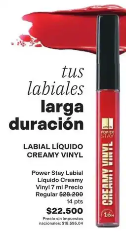 Avon Avon - labial líquido creamy vinyl oferta