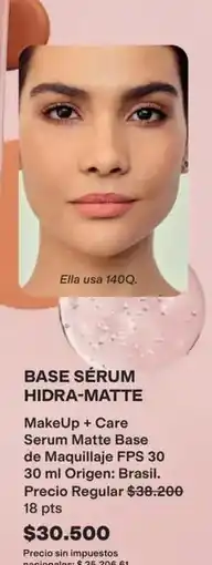 Avon Origen - base sérum hidra-matte oferta