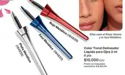Avon Rojo - delineador líquido para ojos 3 ml (184839, 184833, 184835) oferta