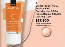 Avon Avon - crema facial fps 50 antioxidante con vitamina c 50 g (207704) oferta