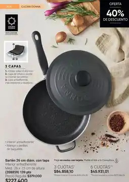 Avon Sartén 26 cm diám. con tapa oferta