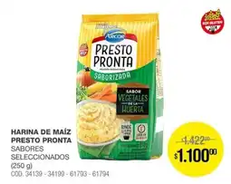 Atomo Conviene Arcor harina de maíz presto pronta sabores seleccionados oferta