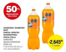 Atomo Conviene Fanta gaseosa/ gaseosa diet fanta/ sprite/ schweppes/ coca cola sabores seleccionados oferta