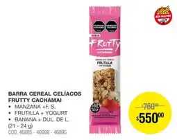 Atomo Conviene Frutty cachamai barra cereal celíacos oferta