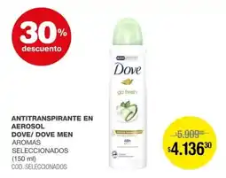 Atomo Conviene Dove antitranspirante en aerosol dove men aromas seleccionados oferta