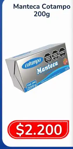 Yaguane Supermercados Cotampo manteca oferta