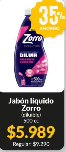 Supermercados Aiello Zorro jabón líquido (diluible) oferta