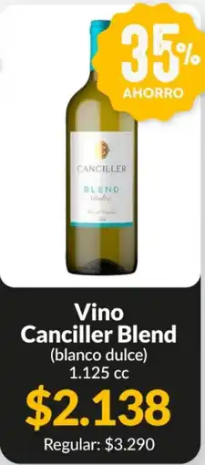 Supermercados Aiello Canciller vino blend (blanco dulce) oferta