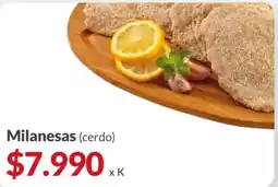 Supermercados Aiello Milanesas (cerdo) oferta