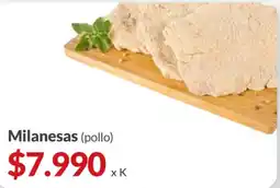 Supermercados Aiello Milanesas (pollo) oferta