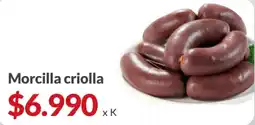 Supermercados Aiello Morcilla criolla oferta