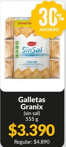 Supermercados Aiello Granix galletas sin sal oferta