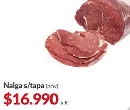 Supermercados Aiello Nalga s/tapa oferta