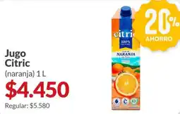 Supermercados Aiello Citric jugo de naranja oferta