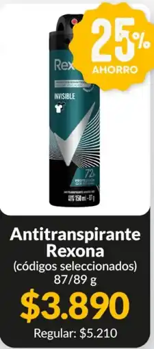 Supermercados Aiello Rexona antitranspirante invisible oferta
