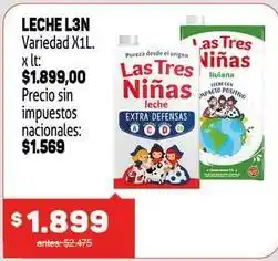 Makro Las tres niñas - leche l3n variedad oferta