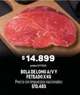 Makro Bola de lomo a/v y feteado oferta