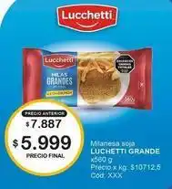 Makro Lucchetti - milanesa soja grande oferta