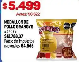 Makro Grangys - medallon de pollo granphys oferta