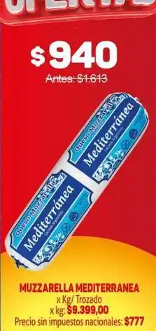 Makro Argentinos - muzzarella oferta