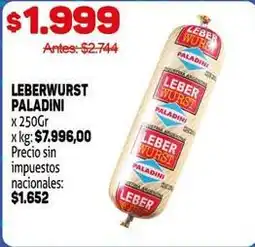 Makro Paladini - leberwurst oferta