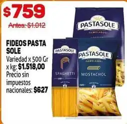Makro Variedad - fideos pasta sole oferta