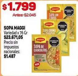 Makro Maggi - sopa maggi oferta