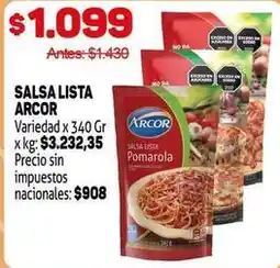 Makro Arcor - salsa pomarola oferta