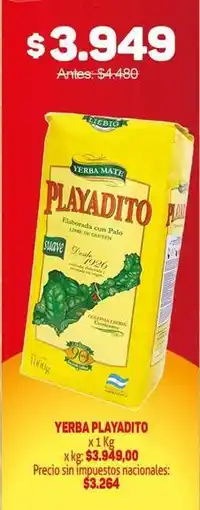 Makro Playadito - yerba playadito oferta