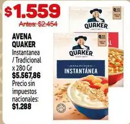 Makro Quaker - avena instantanea oferta