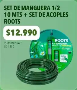 Supermercados Vea Set de manguera 1/2 10 mts + set de acoples oferta