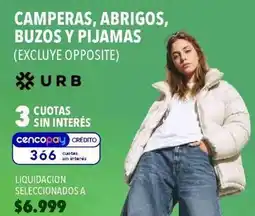 Supermercados Vea Campers, abrigos, buzos y pijamas oferta