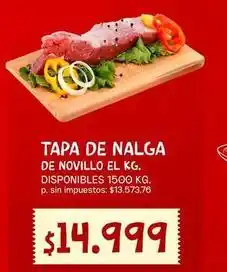 Supermercados Vea Tapa de nalga de novillo oferta