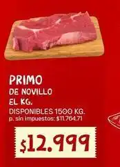 Supermercados Vea Primo de novillo el kg oferta