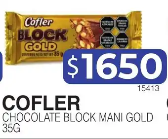 Masivos Cofler chocolate block mani gold oferta