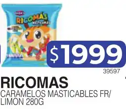 Masivos Ricomas caramelos masticables fr/ limon oferta
